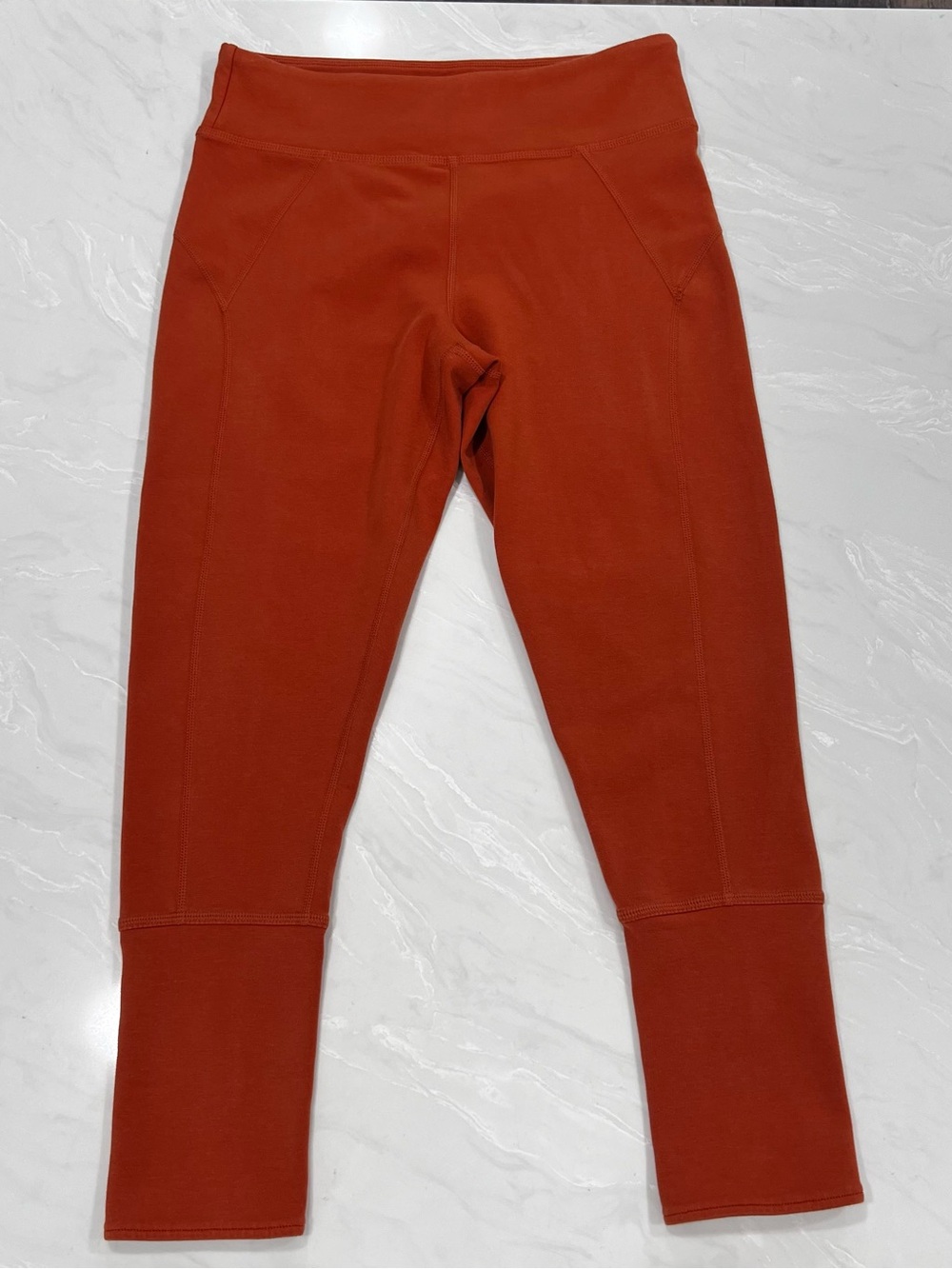 Free People Movement Women's Athletic Leggings Size Medium Orange High Rise Yoga